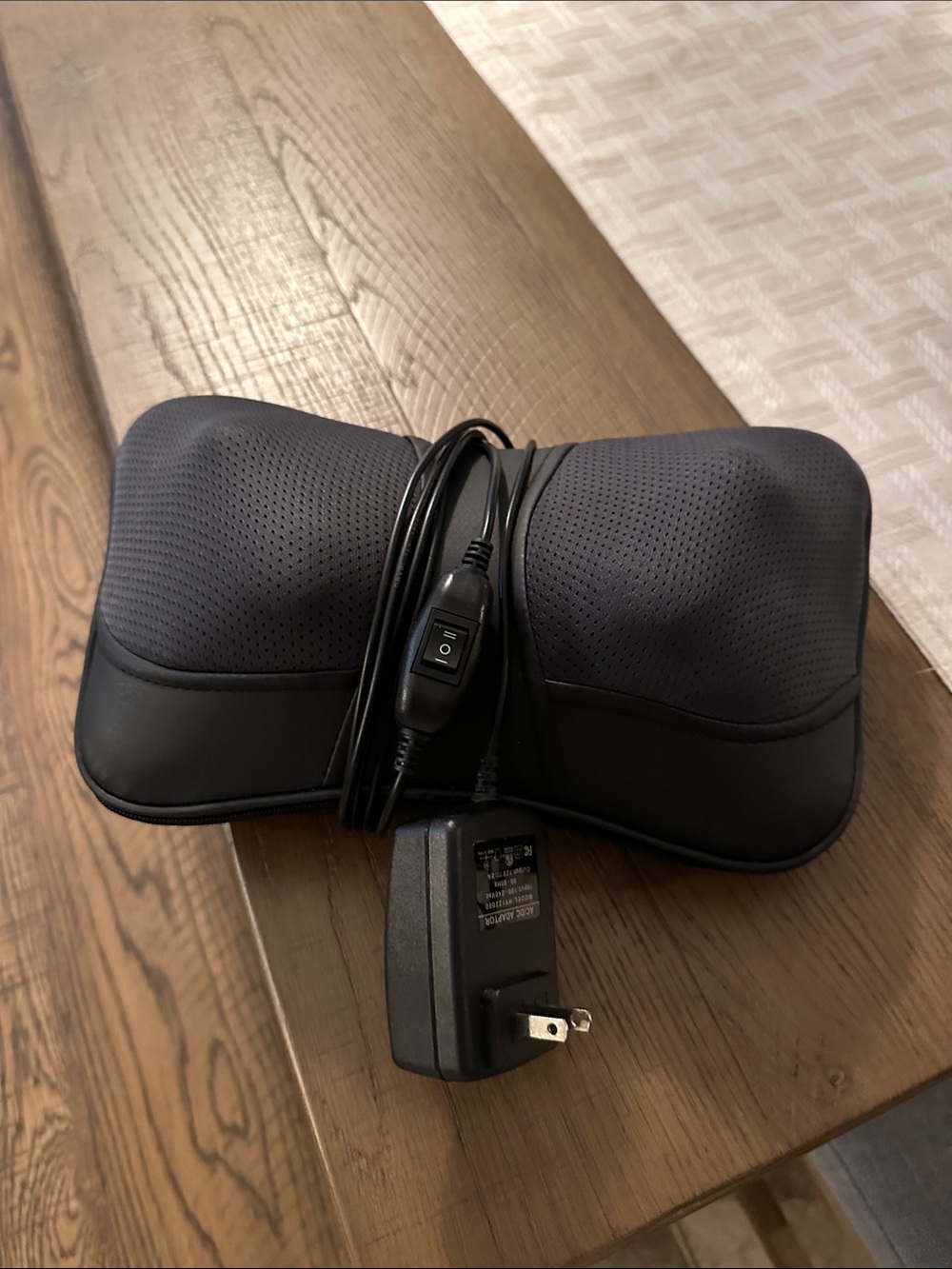Electric Shiatsu Neck and Back Massager Pillow with Heat - Black